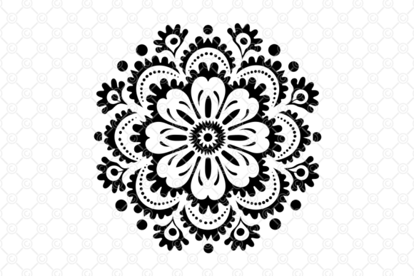 Download Indian Rangoli SVG, Decorative Art, 087 - Art Collection