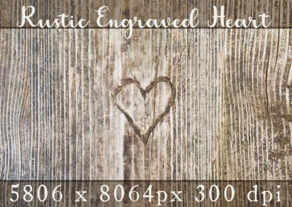 Download Rustic Engraved Heart Love Wood Texture - Art Collection