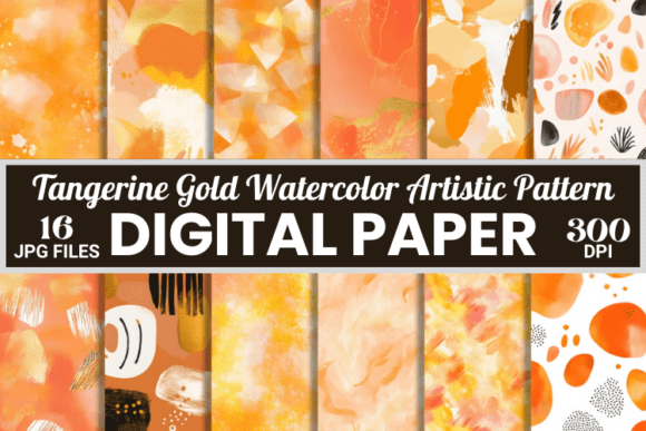 Download Tangerine Gold Orange Artistic Patterns - Art Collection