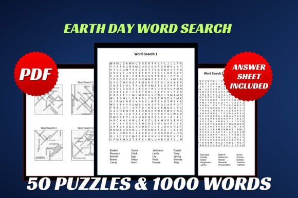 Download Earth Day Word Search for Adult - Art Collection