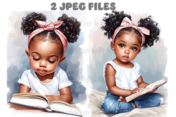 Download African American Girls Clipart Set 5 - Art Collection