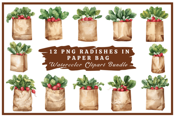 Download Radishes Watercolor Clipart Bundle #22 - Art Collection