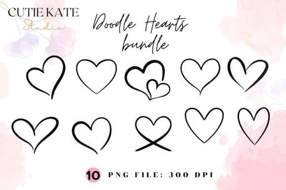 Download Heart Png,Doodle Bundle,Valentine's Day - Art Collection