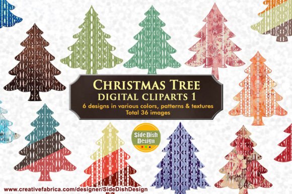 Download Christmas Trees Digital Cliparts 1 - Art Collection