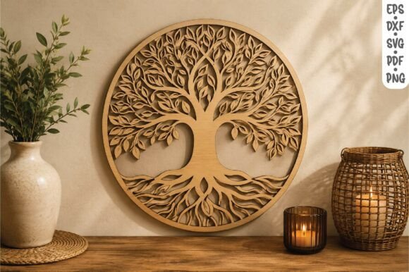 Download Tree of Life Wooden Wall Art SVG - Art Collection