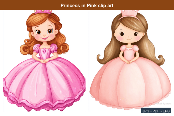 Download Princess in Pink Clip Art - Art Collection