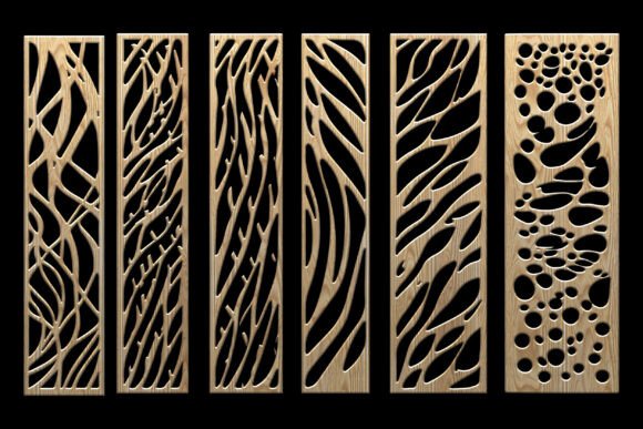 Download Modern Organic Laser Cut Panel Set - Premium Resources