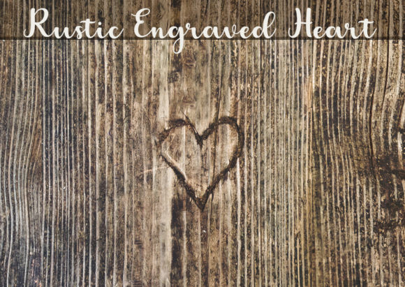 Download Rustic Engraved Heart Love Wood Texture - Art Collection