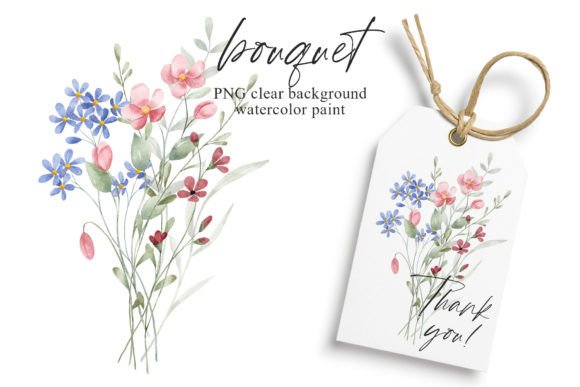 Download Watercolor Wild Flowers Clipart Bouquet. - Art Collection