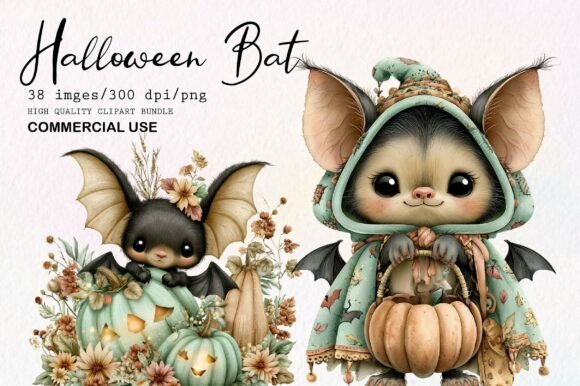Download Whimsical Halloween Bat Clipart - Art Collection