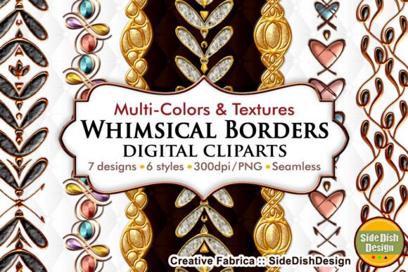 Download Whimsical Border Digital Clipart - Art Collection