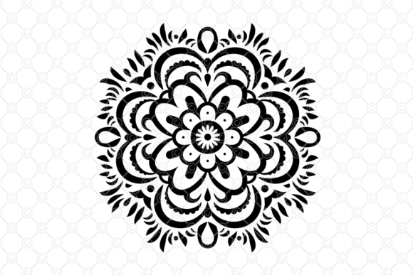 Download Indian Rangoli SVG, Decorative Art, 007 - Art Collection