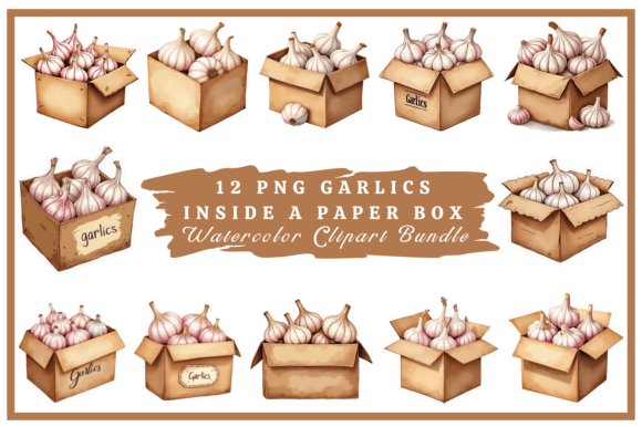 Download Garlic Watercolor Clipart Bundle #23 - Art Collection