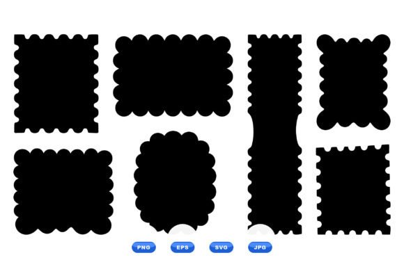 Download Scalloped Label Clipart SVG - Art Collection