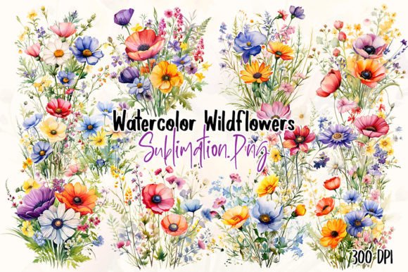 Download Wild Flowers Watercolor Clipart - Art Collection