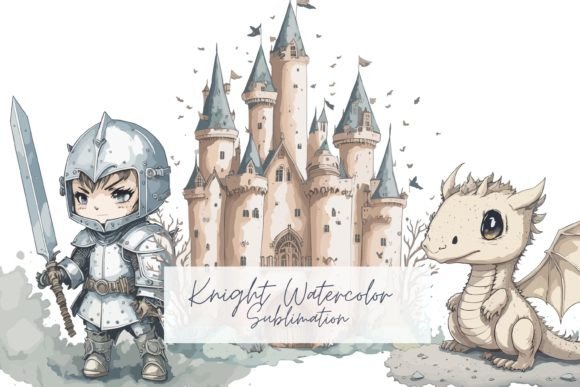 Download Knight Watercolor Sublimation Clipart - Art Collection