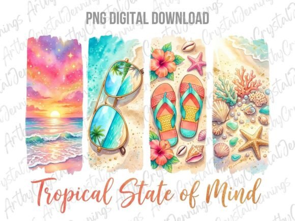 Download Tropical State of Mind Summer Beach PNG - Tropical Collection