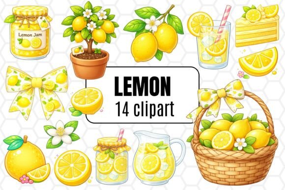 Download Cute Lemon Clipart Bundle - Art Collection