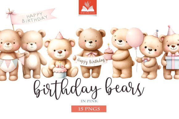 Download Baby Bear Birthday Party Clip Art PNG - Party Collection