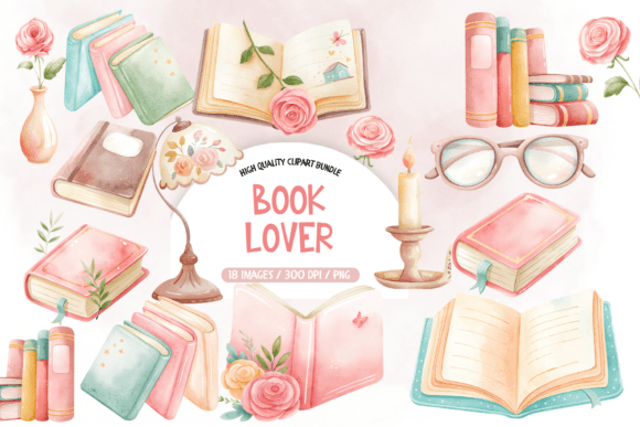 Download Aesthetic Book Lover Clipart - Art Collection