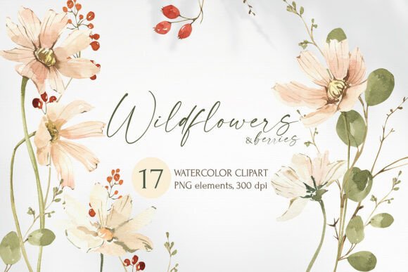 Download Watercolor Wildflowers Botanical Clipart - Art Collection