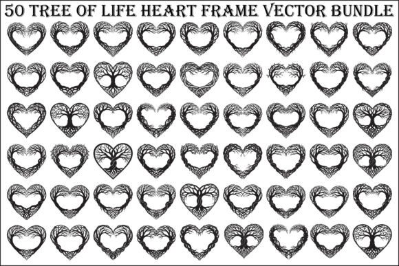 Download Tree of Life Heart Frame SVG Bundle - Art Collection