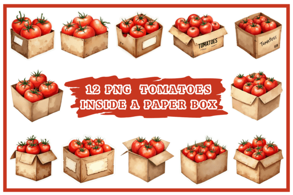 Download Tomatoes Watercolor Clipart Bundle #29 - Art Collection