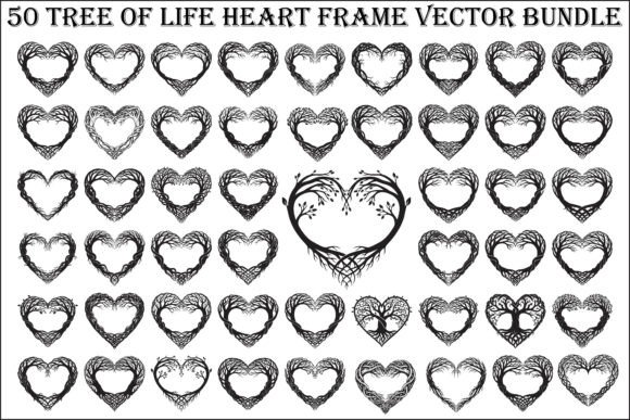 Download Tree of Life Heart Frame SVG Bundle - Art Collection