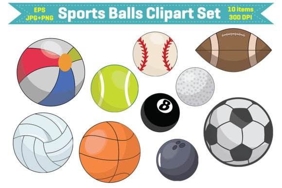 Download Sports Balls Clipart Set - Art Collection